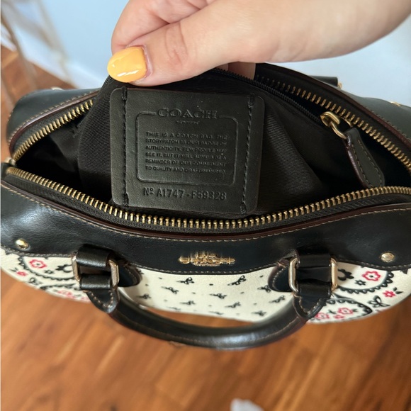 Coach Mini Bennet Satchel in Butterfly Bandana - Picture 6 of 10